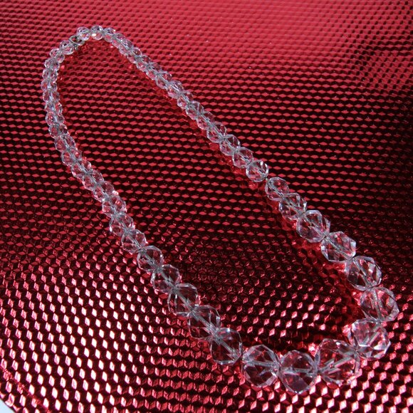 Vintage Art Deco Quartz Crystal Necklace - Picture 5 of 6